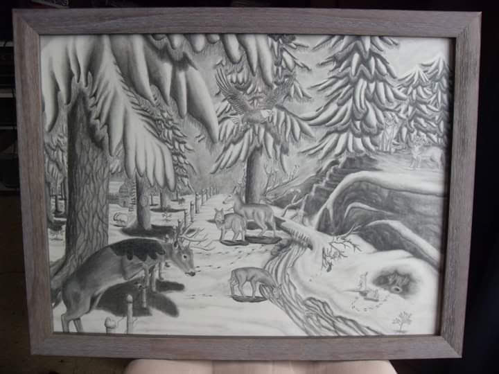 Original pencil drawing by Elyse Mikhayla